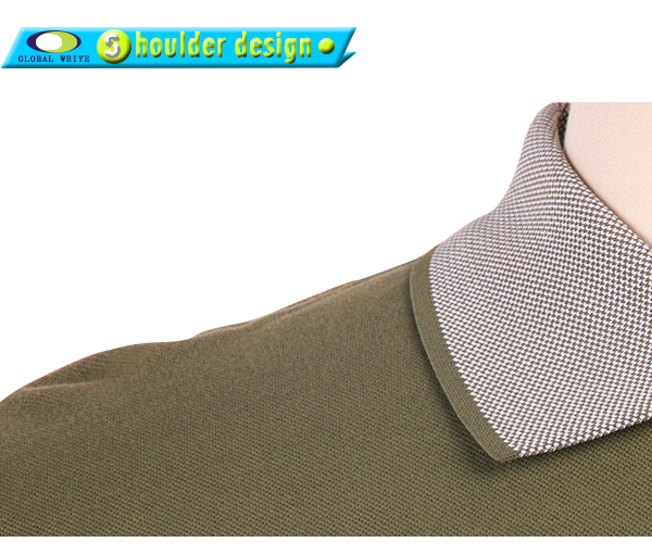 定做男士广告宣传衫军绿色刺绣翻领短袖T恤衫定制