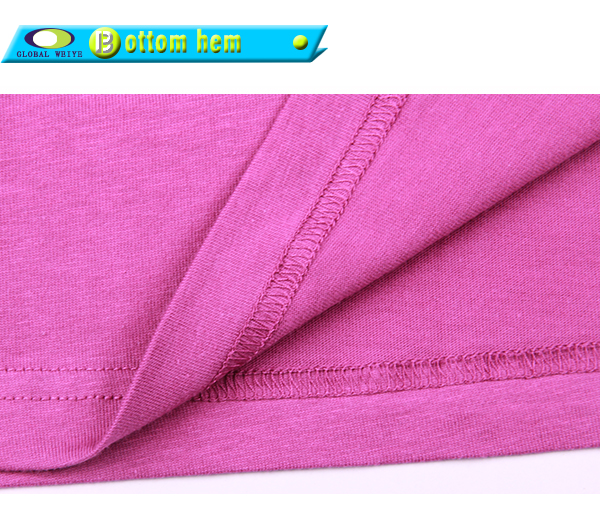 订制男士广告宣传衫玫红色后背印花圆领短袖T恤衫定制工厂