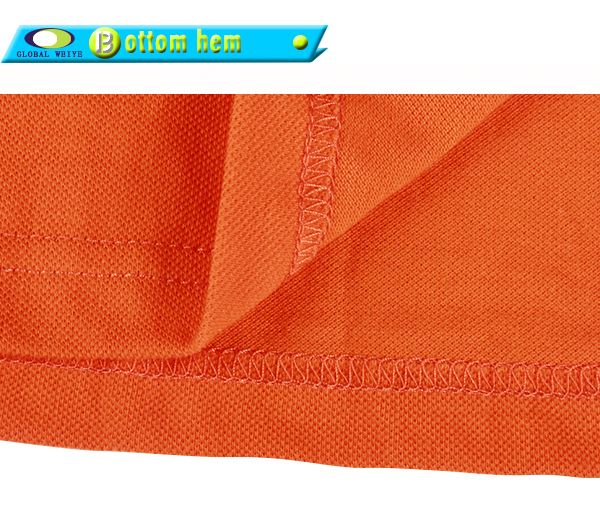 男士团队广告宣传衫橙色翻领烫画短袖Polo衫工作服定制工厂