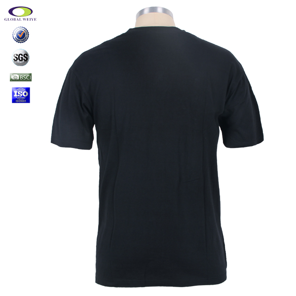 男士广告宣传衫深蓝色印花圆领短袖打底恤衫定制
