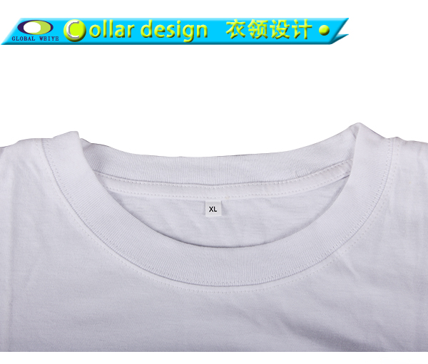 男士广告宣传衫白色卡通印花圆领短袖团队服定制