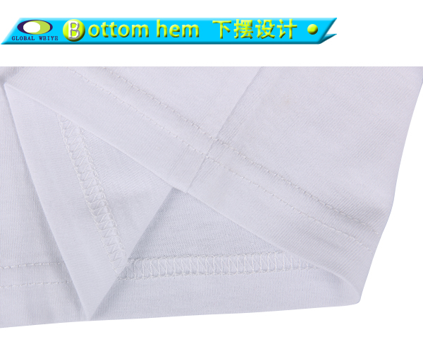 男士广告宣传衫白色卡通印花圆领短袖团队服定制