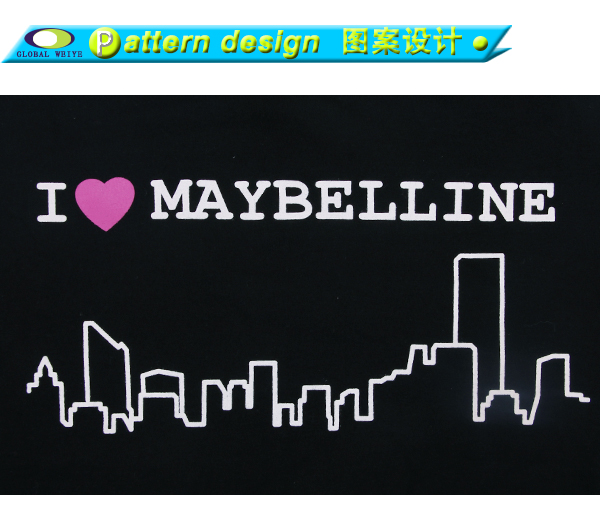 女士广告宣传衫黑色情侣装印花圆领短袖定制