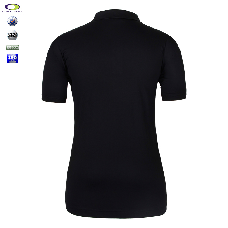 定做男士全涤褐色刺绣热升华POLO衫翻领短袖T恤