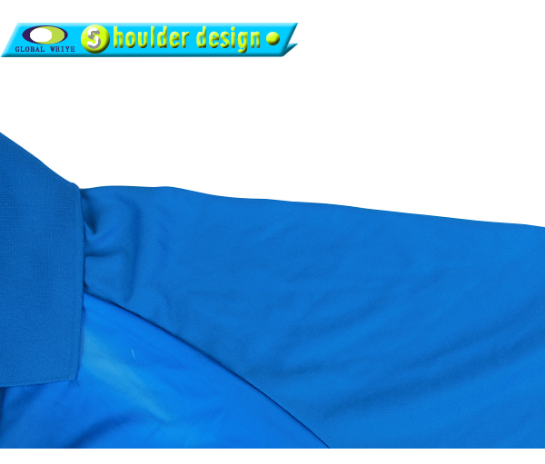 定制男士全涤蓝色热升华POLO衫翻领短袖T恤