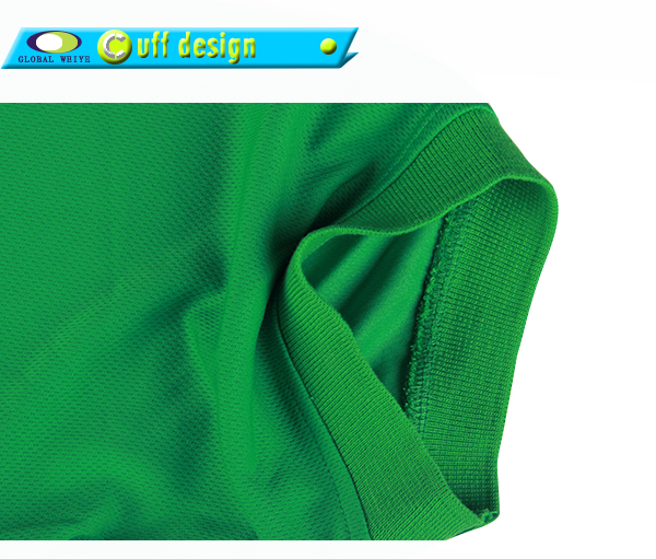 全涤绿色空白插肩龟背POLO衫翻领短袖T恤衫男定制厂家