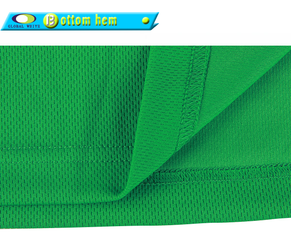 男士绿色翻领空白插肩龟背短袖Polo衫全涤网眼运动T恤衫定制