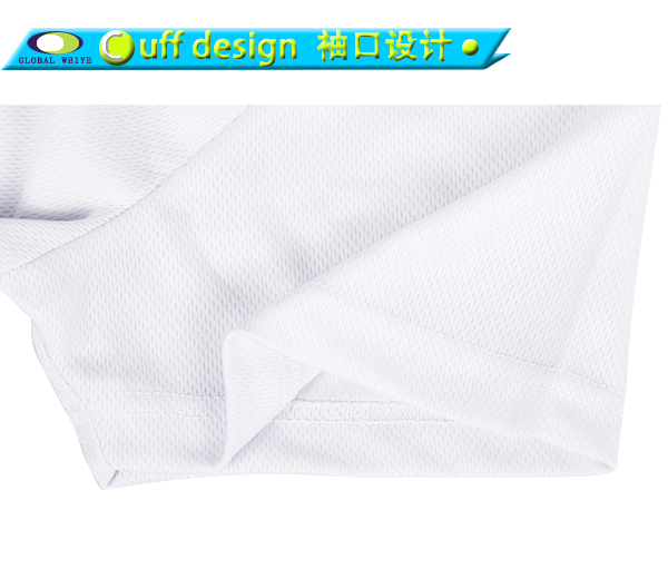 定制男士绿色领白色空白V领T恤衫定制厂家