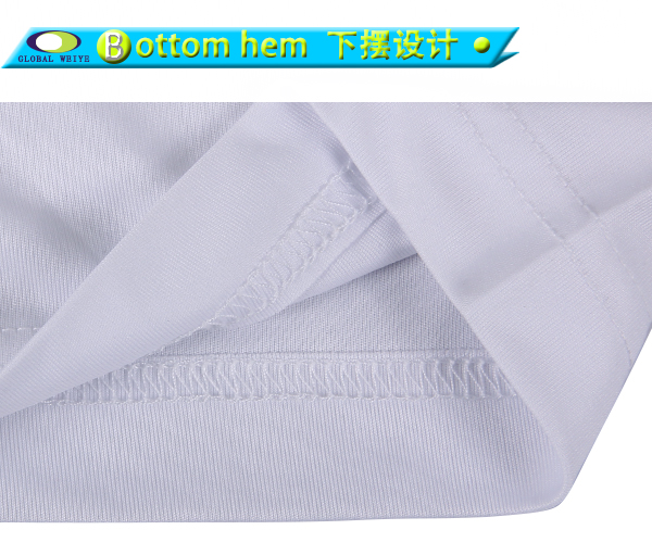 定制男士全涤V领白色印花宣传短袖T恤衫定制厂家