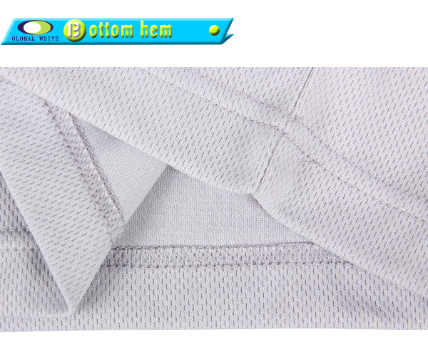 定制男士浅灰色全涤网眼圆领印花宣传短袖T恤衫定制厂家