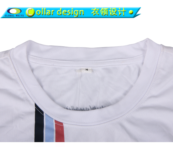 定制男士白色全涤圆领印花宣传摩托车赛短袖T恤衫定制工厂