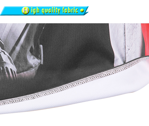 定制男士黑红拼接全涤热升华圆领短袖T恤衫定制厂家