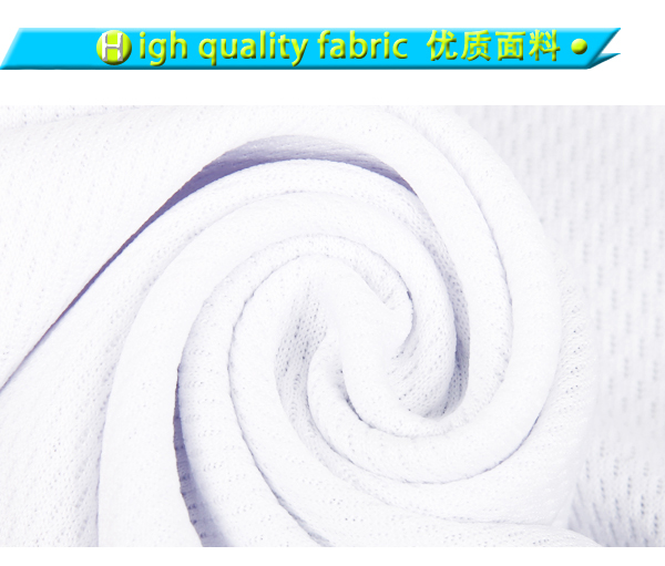 男士白色全涤异色领字母印花短袖T恤衫定制厂家