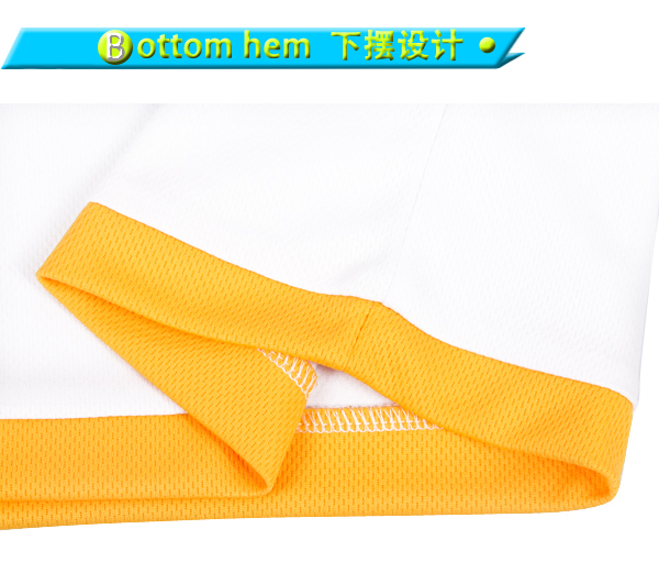 男士白色全涤异色领字母印花短袖T恤衫定制厂家