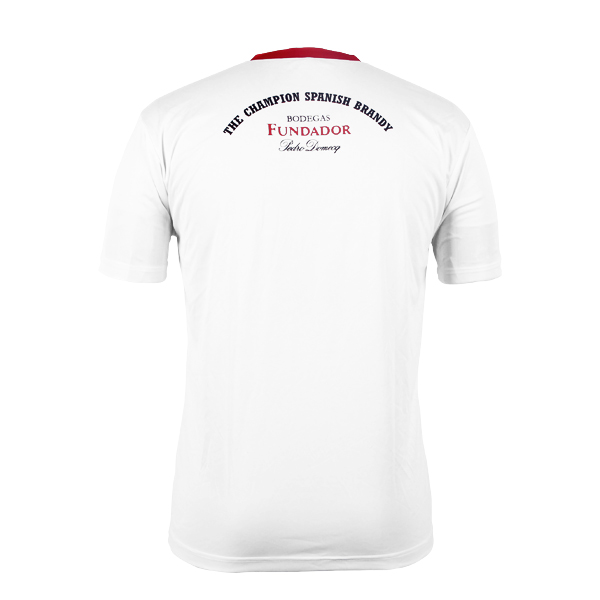 定制男士全涤白色拳头印花V领短袖T恤衫厂家订制