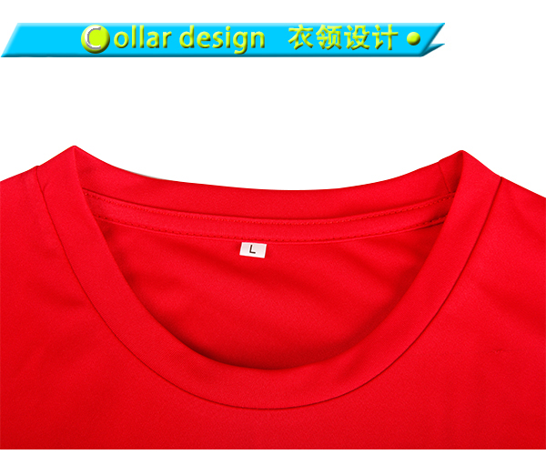 定制男士全涤红色马拉松运动印花圆领短袖T恤衫厂家订制