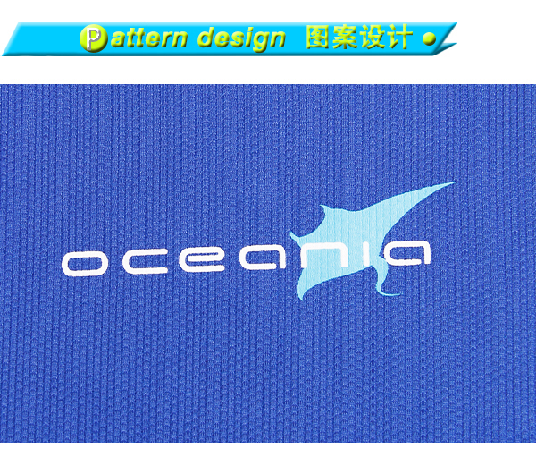 订制男士蓝色全涤圆领印花长袖T恤衫广告衫定做