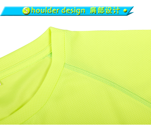 订制男士荧光绿色全涤圆领反光印花短袖T恤衫广告衫定做