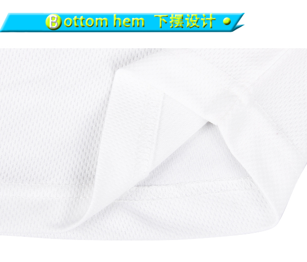 订制男士白色全涤圆领绣花短袖T恤衫广告衫定做