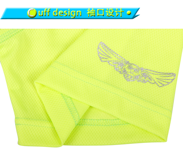 订制男士荧光绿色全涤圆领反光印花短袖T恤衫广告衫定做