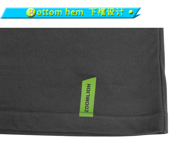 订制男士灰色全涤圆领字母印花短袖T恤衫工作服定做