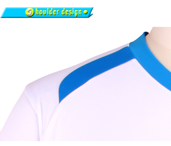 订制白色全涤V领插肩团队字母印花T恤男短袖T恤衫运动服